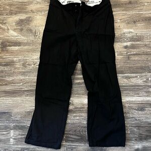 Princess Polly Black and White Straight Leg Pants